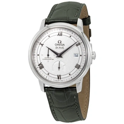 Omega De Ville Prestige Silver Dial Men's Watch 424.13.40.21.02.004 In Green