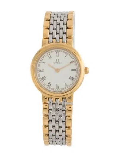 Pre-owned Omega De Ville Prestige Watch, 22mm In Multi