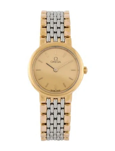 Pre-owned Omega De Ville Prestige Watch, 22mm In Multicolor