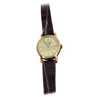 Pre-owned Omega De Ville Vintage 1960s Women's Watch In Gold