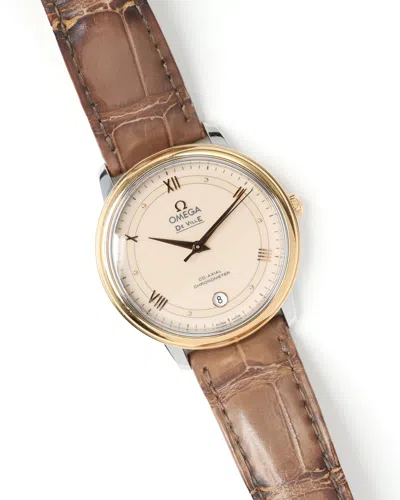 Omega De-ville Prestige 37mm 2019 Full Set Watch In Brown