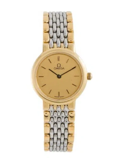 Pre-owned Omega Deville Watch, 22mm In Multicolor
