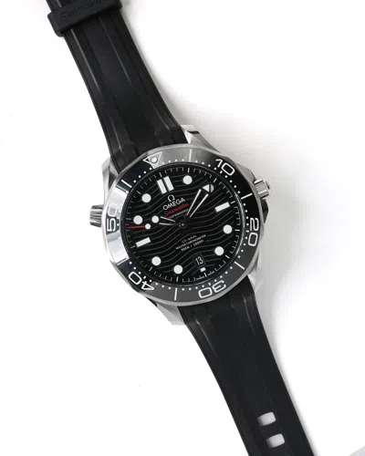 Pre-owned Omega Diver 300m 42mm Ca 2024 Watch In Black