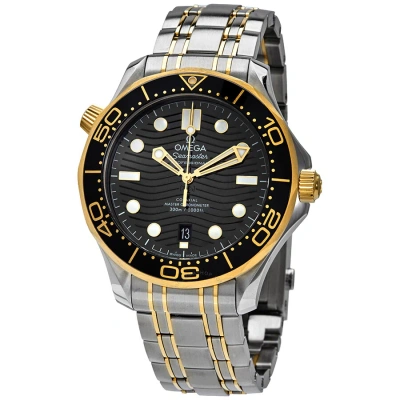 Omega Diver 300m Automatic Chronometer Black Dial Men's Watch 210.20.42.20.01.002 In Metallic