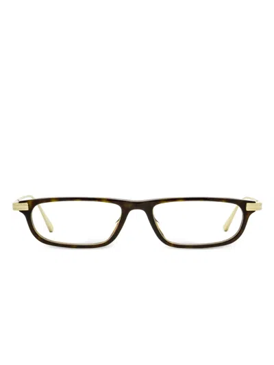Omega Eyewear Logo-print Glasses