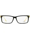 Omega Eyewear Rectangle-frame Glasses In Black