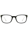 Omega Eyewear Brille Mit Eckigem Gestell In Schwarz