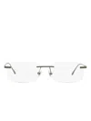 Omega Eyewear Rimless Glasses In Grau