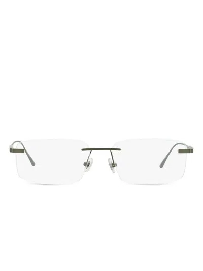 Omega Eyewear Rimless Glasses In Grau