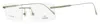 Omega Eyewear Rimless Glasses In Silver
