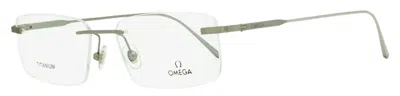 Omega Eyewear Rimless Glasses In Silver