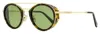 Omega Eyewear Round-frame Sunglasses In Braun