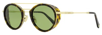 Omega Eyewear Round-frame Sunglasses In Braun