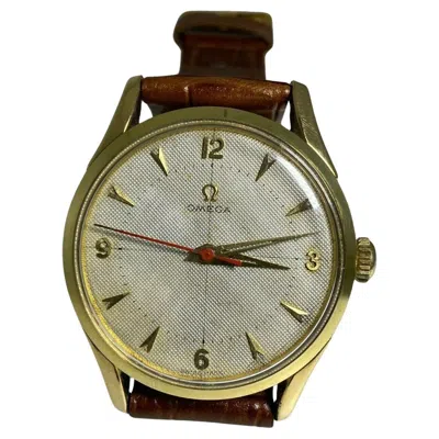 Pre-owned Omega Fine & Rare Gold On Steel Honeycomb Dial  Watch. Cal 283. Ref: 2640-7sc In Multi