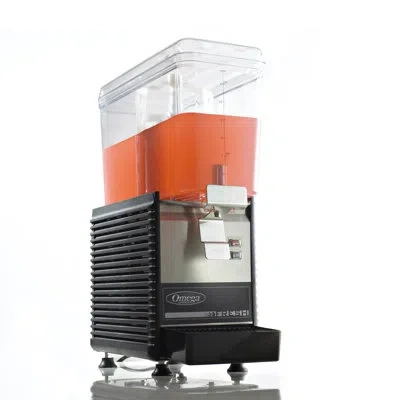 Omega Fresh Single Chamber Drink Dispenser In Black;clear