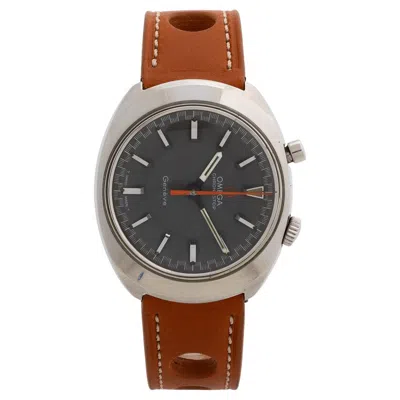 Pre-owned Omega Geneve Chronostop Driver Ref 145.010. New Generic Leather Strap, C1968 In Multi