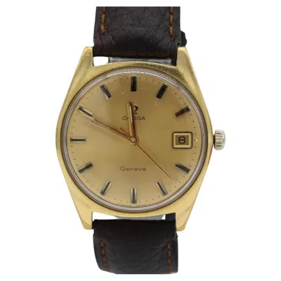 Pre-owned Omega Geneve – Ref. 136.041 – Gold Sunburst Dial – Manual Wind In Multi