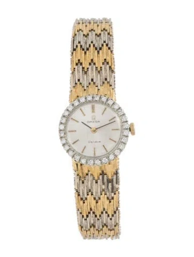 Pre-owned Omega Genève Watch, 22mm In Multicolor