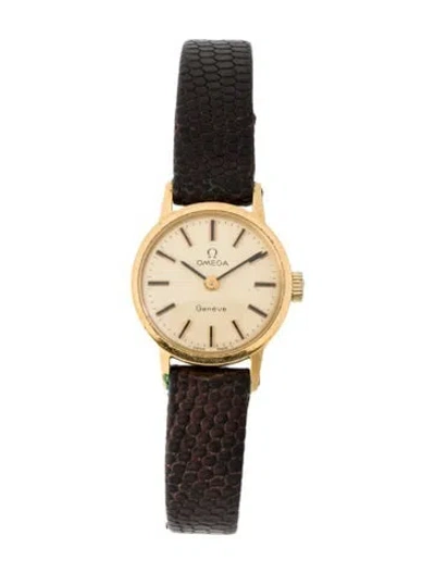 Pre-owned Omega Genéve Watch In Multi