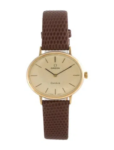 Pre-owned Omega Genève Watch In Multi