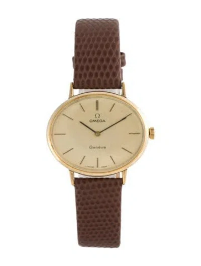 Pre-owned Omega Genève Watch In Multicolor