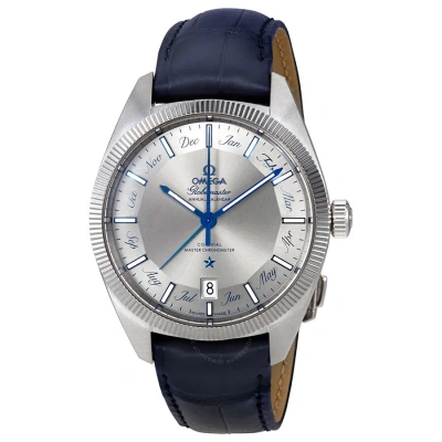 Omega Globemaster Annual Calendar Automatic Chronometer Grey Dial Men's Watch 130.33.41.22 In Blue / Grey