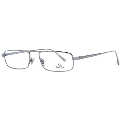 Omega Gray Metal Glasses (frames) In Silver
