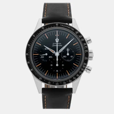 Pre-owned Omega In Space 310.32.40.50.06.001 Black Stainless Steel Manual Winding Men's Watches 39mm