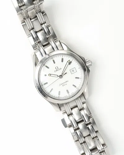Omega Ladies Seamaster 120m 27mm Watch In Silver
