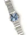 Omega Lady-constellation 22,5mm 1998 Watch In Blue