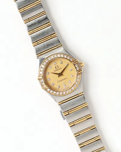Omega Lady-constellation 22,5mm Ref 1267.15 Diamond 1995 Watch In Neutral