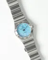 Omega Lady-constellation 22.5mm Ref 1562.85 Mother-of-pearl Diamond Dial Watch In Gray