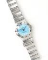 Omega Lady-constellation 22,5mm Ref 1562.85 Diamond 1995 Watch In Metallic