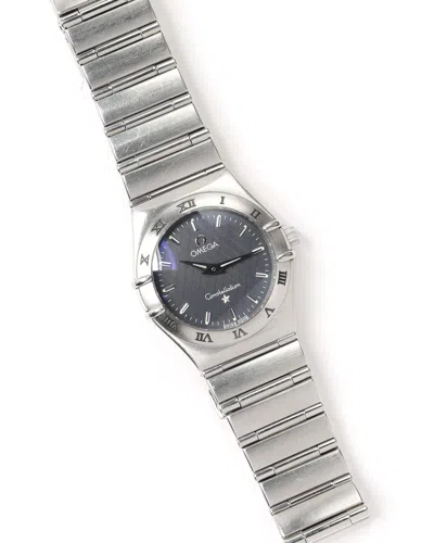 Omega Lady-constellation 25mm 1998 Watch In Burgundy