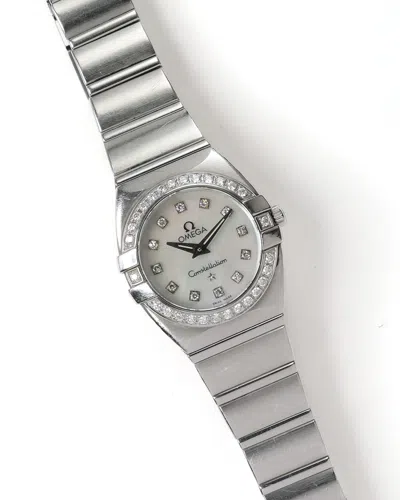Omega Lady-constellation 25mm Ca 2012 Watch In Silver