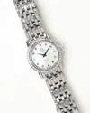 Omega Lady-de Ville 22mm Ref 4575.77 Diamond Watch In Silver