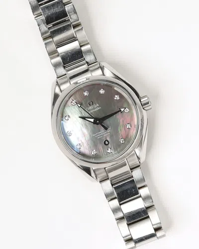 Omega Lady-seamaster Aqua Terra 34mm Diamond Mother-of-pearl Dial Watch
