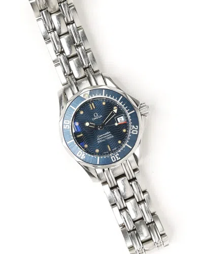 Omega Lady-seamaster Diver 300 M 28mm Ref 2583.80 Watch In Blue