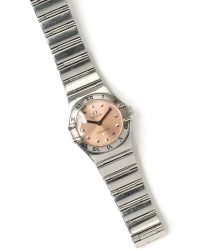 Pre-owned Omega Lady-constellation 22,5mm 1998 Watch In Silver