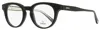 Omega Men's Pantos Eyeglasses Om5003h 001 Black/crystal 52mm In Multi