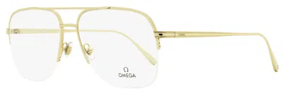 Omega Men's Pilot Eyeglasses Om5031 032 Gold 59mm In Multi