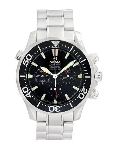 Omega Men's Seamaster Chronograph America's Cup Watch, Circa 2000's (authentic ) In Gray
