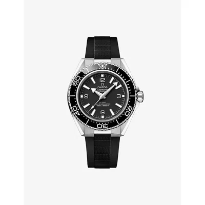 Omega Mens Black Seamaster Planet Ocean 600m Stainless-steel Rubber-strap Watch 42mm