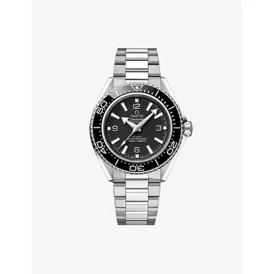 Omega Mens Black Seamaster Planet Ocean 600m Stainless-steel Watch 42mm