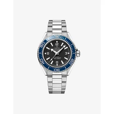 Omega Mens Blue Seamaster Planet Ocean 600m Stainless-steel Watch 42mm In Green