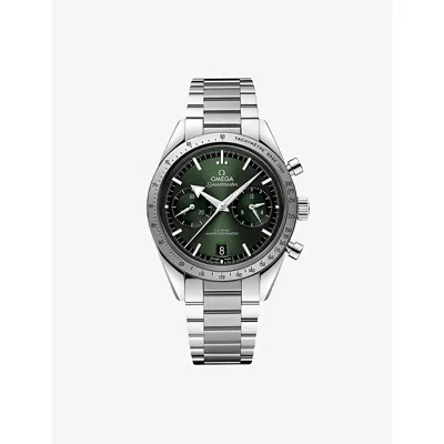 Omega Mens Speedmaster '57 Stainless-steel Manual Watch 40.5mm Green In Multi