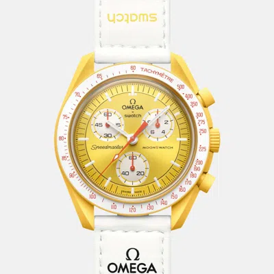 Pre-owned Omega Mission To The Sun 42 Mm In Yellow