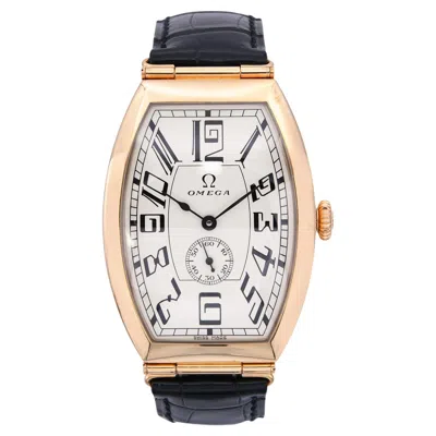 Pre-owned Omega Museum Collection 18k Rose Gold Automatic Men's Watch Ref. 5703.30.01 In Red