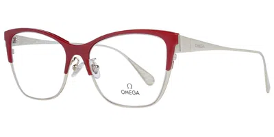 Omega Om5001-h Women's Glasses, Red, Size 54
