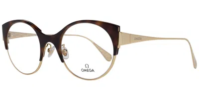Omega Om5002-h Women's Glasses, Gold, Size 51